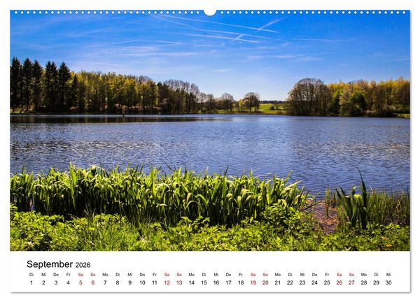 Produktbild: Sehenswertes in der Eifel - Die sch&ouml;nsten Maare (hochwertiger Premium Wandkalender 2026 DIN A2 quer), Kunstdruck in Hochglanz
