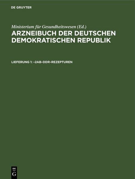 Produktbild: &ndash;2AB&ndash;DDR&ndash;Rezepturen