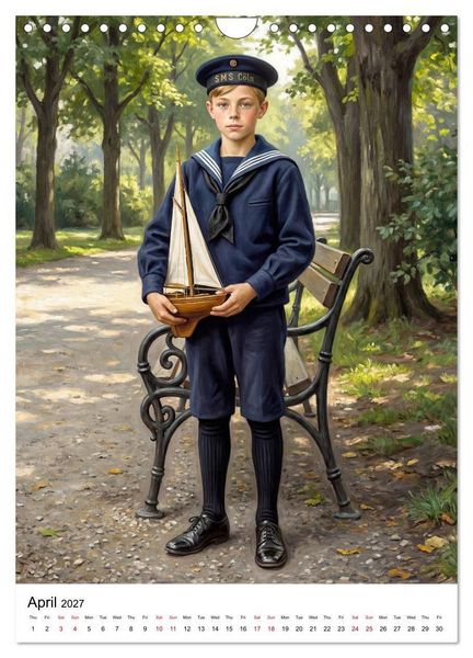 Produktbild: Boys of the World &ndash; At the Turn of the 20th Century (Wall Calendar 2027 DIN A4 portrait), CALVENDO 12 Month Wall Calendar