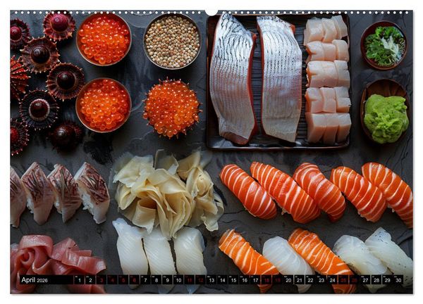 Produktbild: Sushi Zauber (Wandkalender 2026 DIN A2 quer), CALVENDO Monatskalender