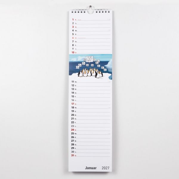Produktbild: Fiese Bilder Streifenkalender 2027: Monatskalender f&uuml;r die Wand