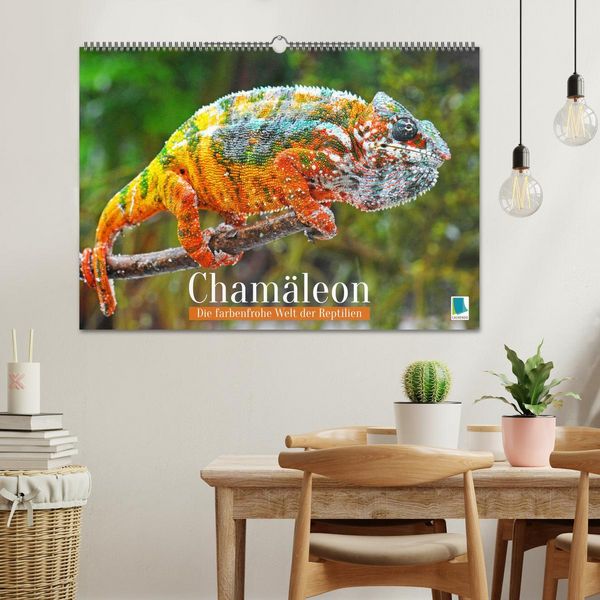 Produktbild: Cham&auml;leon: Die farbenfrohe Welt der Reptilien (Wandkalender 2026 DIN A2 quer), CALVENDO Monatskalender