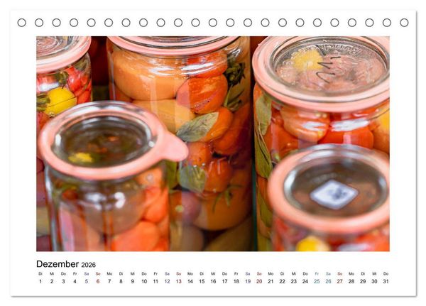 Produktbild: Wochenmarkt - Genussvoll Einkaufen (Tischkalender 2026 DIN A5 quer), CALVENDO Monatskalender
