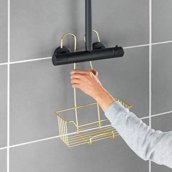 Produktbild: Thermostat-Dusch-Caddy Mod. Milo Gold, Edelstahl rostfrei