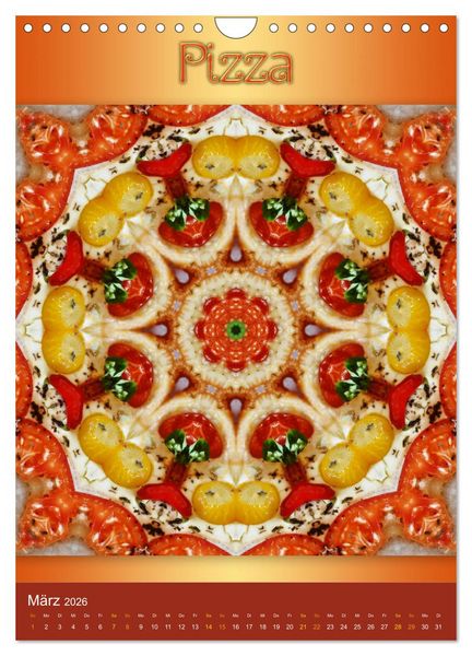 Produktbild: Kulinarische Mandalas (Wandkalender 2026 DIN A4 hoch), CALVENDO Monatskalender