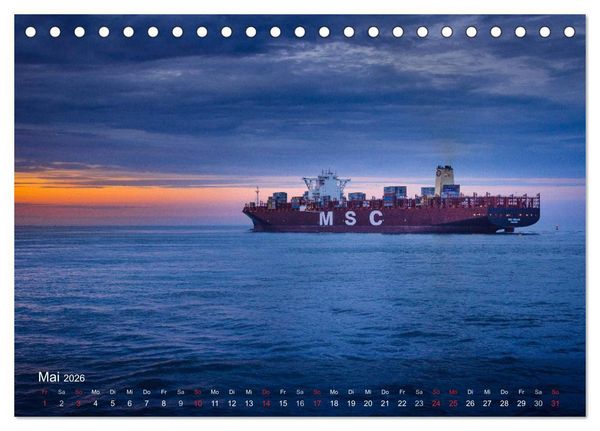 Produktbild: Impressionen vom JadeWeserPort (Tischkalender 2026 DIN A5 quer), CALVENDO Monatskalender