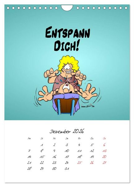 Produktbild: Trumix Cartoons - Gesundheit (Wandkalender 2026 DIN A4 hoch), CALVENDO Monatskalender
