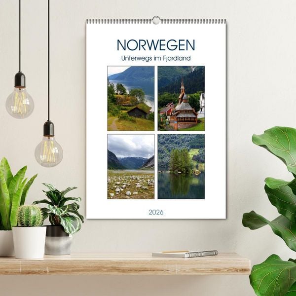 Produktbild: Norwegen - Unterwegs im Fjordland (Wandkalender 2026 DIN A2 hoch), CALVENDO Monatskalender
