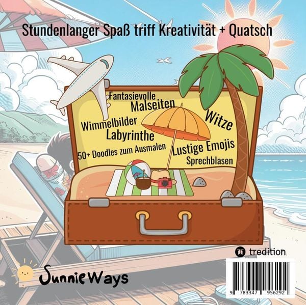 Produktbild: Mitmachbuch für Jungen Sommer - Für clevere Kinder 8-12 Jahre - Ausmalen, Witze, Labyrinthen, Wimmelbilder + mehr