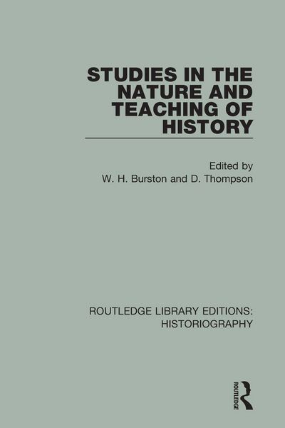 Produktbild: Studies in the Nature and Teaching of History