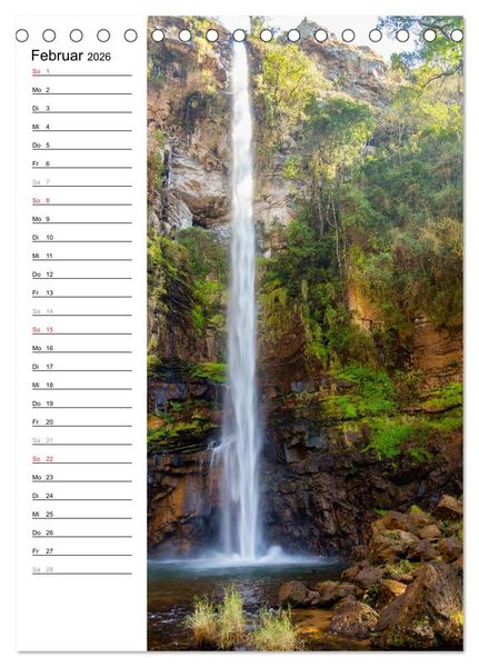 Produktbild: Faszination Wasserfall (Tischkalender 2026 DIN A5 hoch), CALVENDO Monatskalender