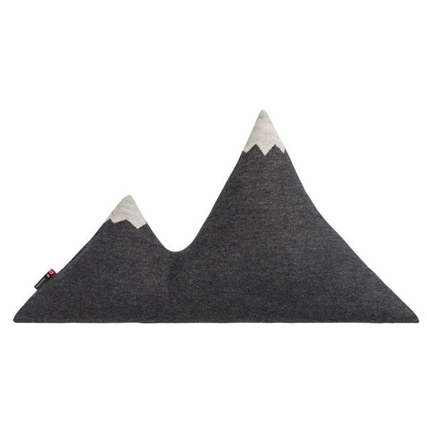 Produktbild: Fussenegger Kissen GEF&Uuml;LLT in Bergform - "Gondel" - anthrazit 65/40 cm
