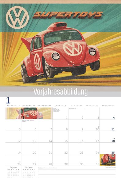Produktbild: VW Brosch&uuml;renkalender Illustrationen 2027