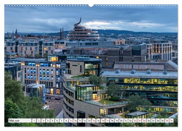 Produktbild: Wundersch&ouml;nes Edinburgh (hochwertiger Premium Wandkalender 2026 DIN A2 quer), Kunstdruck in Hochglanz