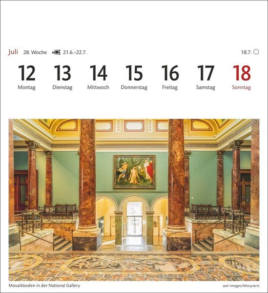 Produktbild: London Sehnsuchtskalender 2027 - Wochenkalender mit 53 Postkarten