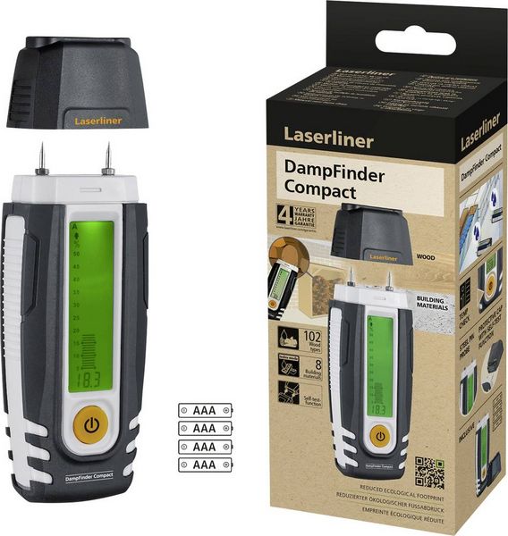 Produktbild: Laserliner DampFinder Compact Materialfeuchtemessger&auml;t