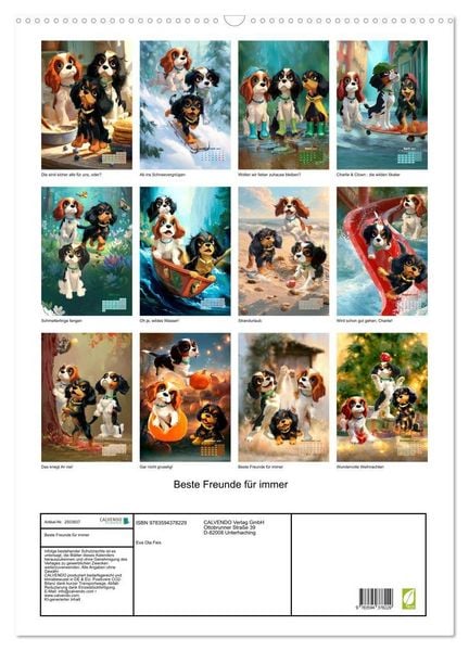 Produktbild: Beste Freunde f&uuml;r immer (Wandkalender 2027 DIN A2 hoch), CALVENDO Monatskalender