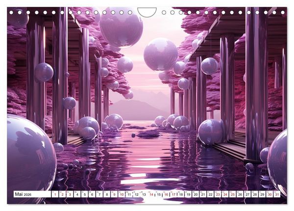 Produktbild: Illusionen aus Farben und Formen (Wandkalender 2026 DIN A4 quer), CALVENDO Monatskalender