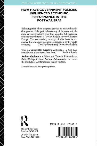 Produktbild: Government and Economies in the Postwar World