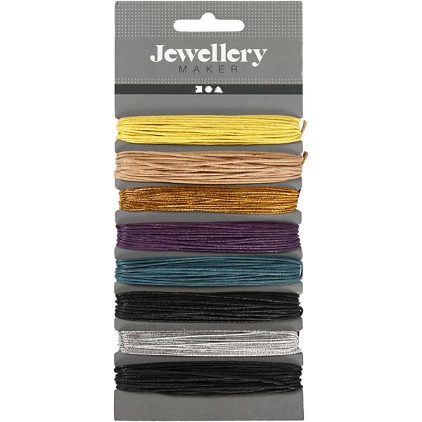 Produktbild: Creativ Company Baumwollkordel - Sortiment, Dicke 1 mm, Sortierte Farben, 8x5 m