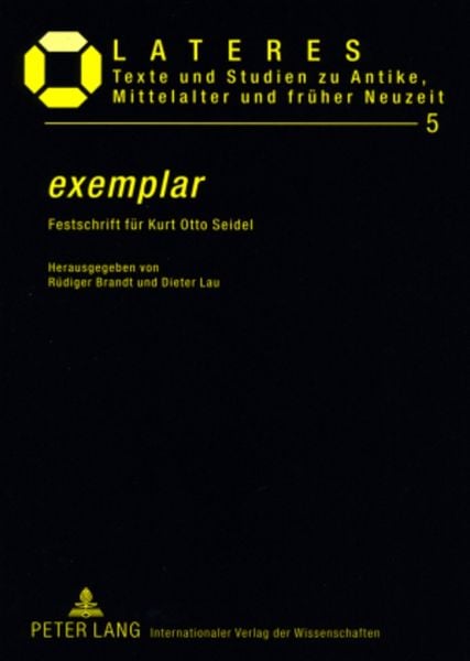 «exemplar», Taschenbuch von , Peter Lang GmbH, Internationaler Verlag der Wissenschaften, 9783631569474