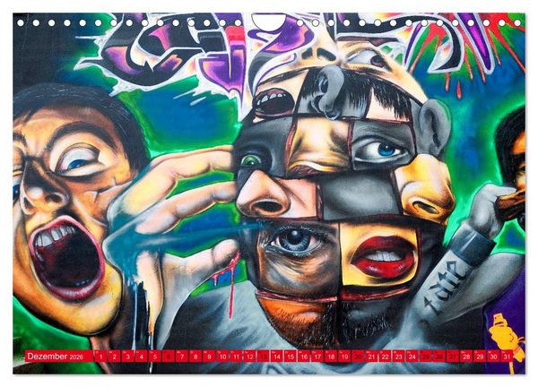 Produktbild: Graffiti ist Kult (Wandkalender 2026 DIN A4 quer), CALVENDO Monatskalender