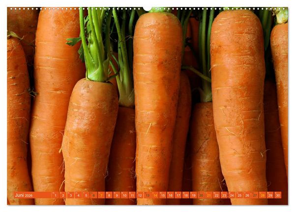 Produktbild: ORANGE - Gem&uuml;se und Obst -Vitaminreich (hochwertiger Premium Wandkalender 2026 DIN A2 quer), Kunstdruck in Hochglanz