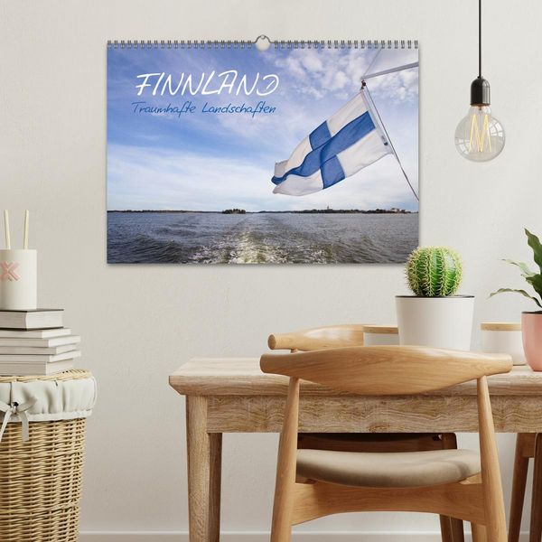 Produktbild: FINNLAND &ndash; Traumhafte Landschaften (CH - Version) (Wandkalender 2026 DIN A3 quer), CALVENDO Monatskalender