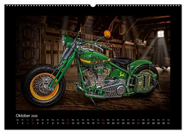 Produktbild: Motorrad-Tr&auml;ume &ndash; Chopper und Custombikes (hochwertiger Premium Wandkalender 2026 DIN A2 quer), Kunstdruck in Hochglanz
