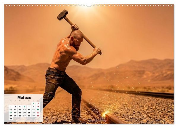 Produktbild: Echte Kerle &ndash; Wilder Westen (hochwertiger Premium Wandkalender 2027 DIN A2 quer), Kunstdruck in Hochglanz