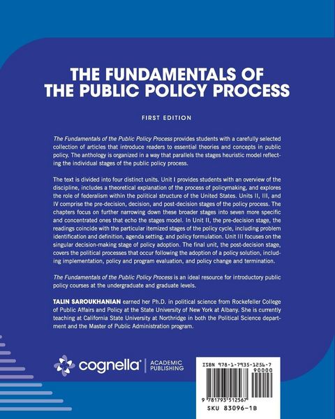 Produktbild: The Fundamentals of the Public Policy Process