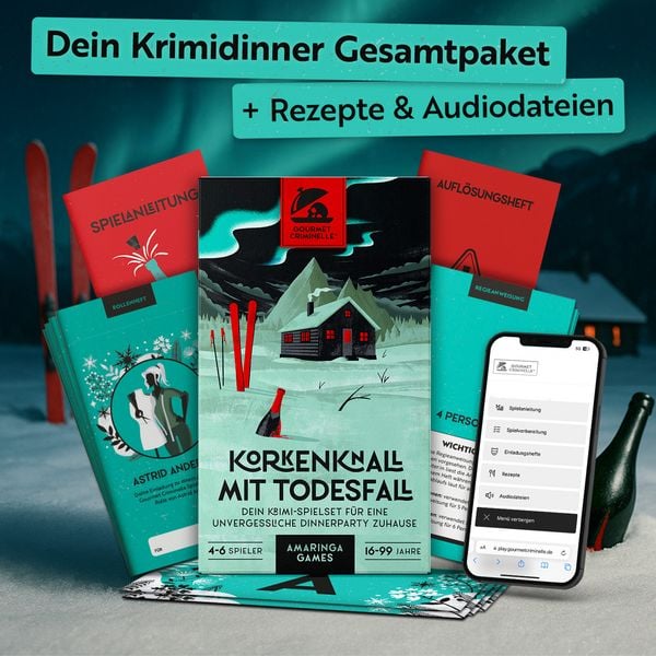 Produktbild: Gourmet Criminelle - Korkenknall mit Todesfall - Krimidinner