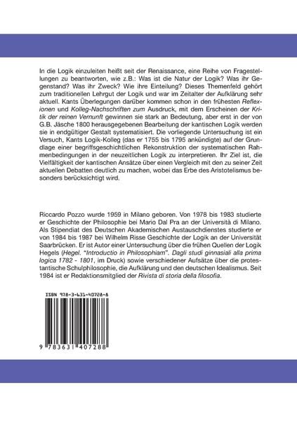 Produktbild: Kant und das Problem einer Einleitung in die Logik