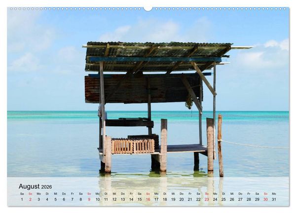 Produktbild: Belize. Karibik-Perle Caye Caulker (Wandkalender 2026 DIN A2 quer), CALVENDO Monatskalender