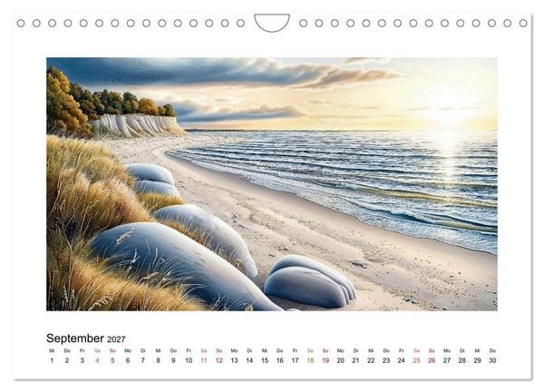 Produktbild: D&auml;nemark - Wind, Meer und stille Orte (Wandkalender 2027 DIN A4 quer), CALVENDO Monatskalender