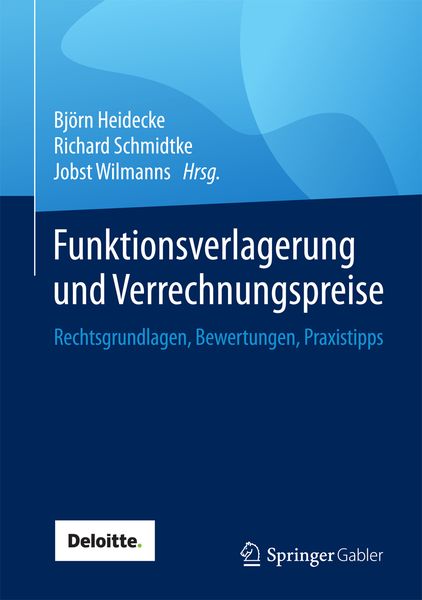 Produktbild: Funktionsverlagerung und Verrechnungspreise