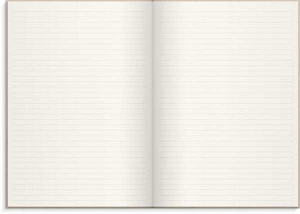 Produktbild: Burde Notizbuch Textil beige liniert A4