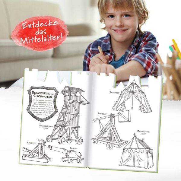 Produktbild: Tr&ouml;tsch Malbuch Ritter und Burgen Malbuch