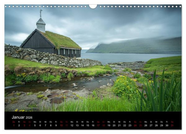 Produktbild: F&auml;r&ouml;er - Naturwunder im Nordatlantik (Wandkalender 2026 DIN A3 quer), CALVENDO Monatskalender