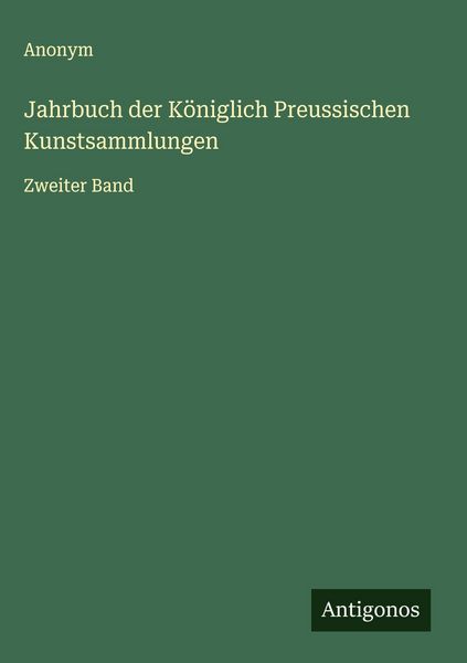 Produktbild: Jahrbuch der K&ouml;niglich Preussischen Kunstsammlungen