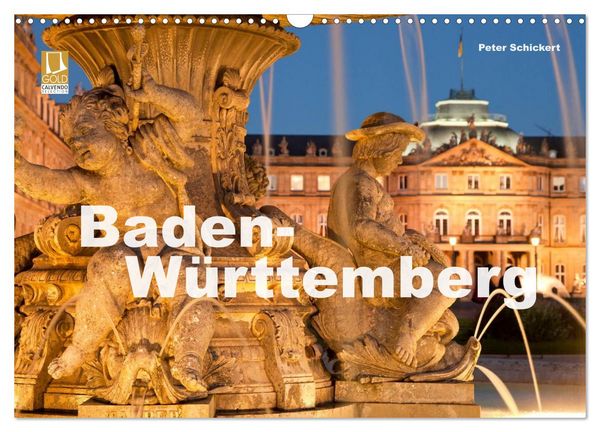 Produktbild: Baden-W&uuml;rttemberg (Wandkalender 2026 DIN A3 quer), CALVENDO Monatskalender
