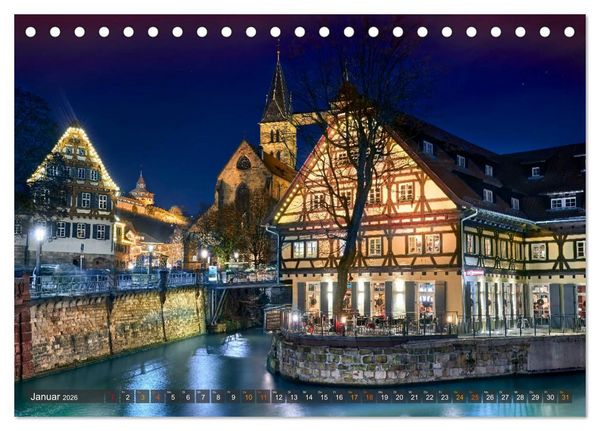 Produktbild: Esslingen am Neckar. Ein- und Ausblicke von Andreas Voigt (Tischkalender 2026 DIN A5 quer), CALVENDO Monatskalender