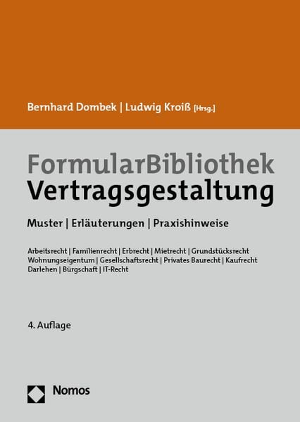 FormularBibliothek Vertragsgestaltung, Set von , Nomos, 9783848787753
