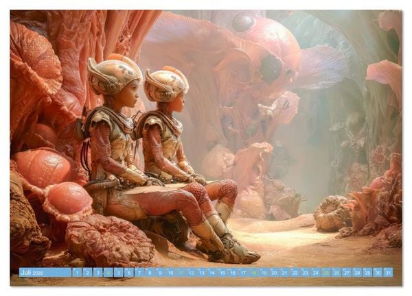 Produktbild: Science Fiction Expeditionen - Reisen ins Unbekannte (Wandkalender 2026 DIN A4 quer), CALVENDO Monatskalender