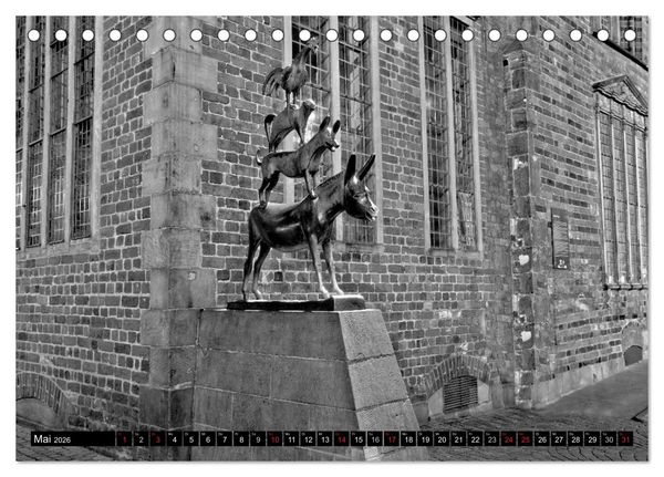 Produktbild: Historisches Bremen (Tischkalender 2026 DIN A5 quer), CALVENDO Monatskalender