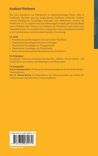 Produktbild: Handbuch Filmtheorie