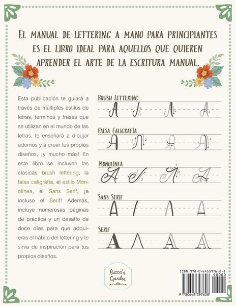 Produktbild: Manual de lettering a mano para principiantes