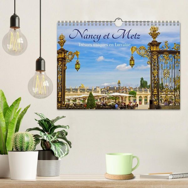 Produktbild: Nancy et Metz &ndash; Tr&eacute;sors uniques en Lorraine (Calendrier mural 2027 DIN A4 vertical), CALVENDO calendrier mensuel