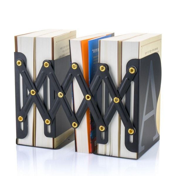 Produktbild: MyLibrary A-Z Metall-Buchregal Schwarz