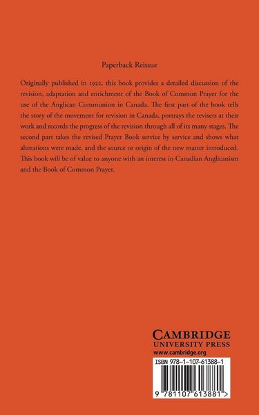 Produktbild: The Story of the Canadian Revision of the Prayer Book
